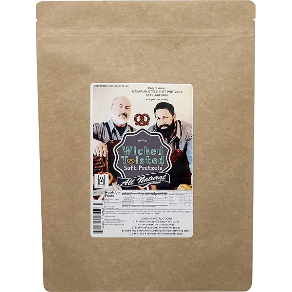 WICKED TWISTED Soft Pretzels 4 Count, 16 OZ 1