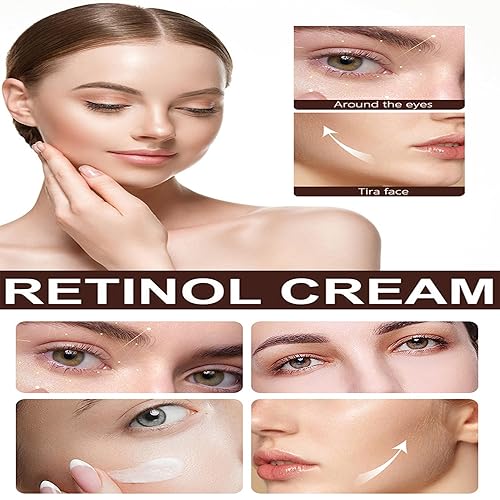 Miniatura 3 de Crema de retinol para la cara, crema facial de retinol con ácido hialurónico, crema nutritiva antiarrugas reparadora para el cuidado de la piel,