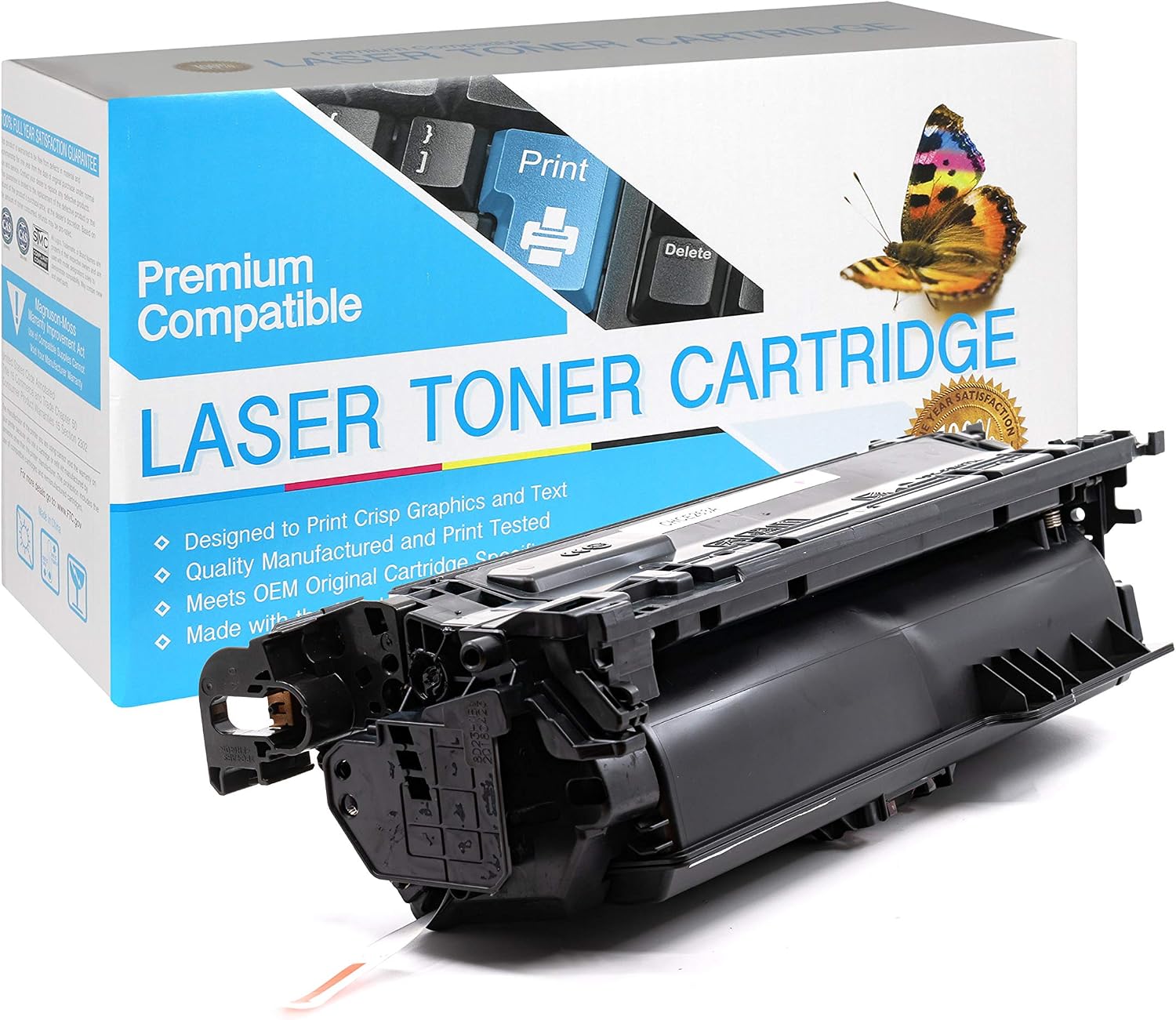 Compatible Toner Cartridge Replacement for HP 648A / CE263A (Magenta,1 Pack)