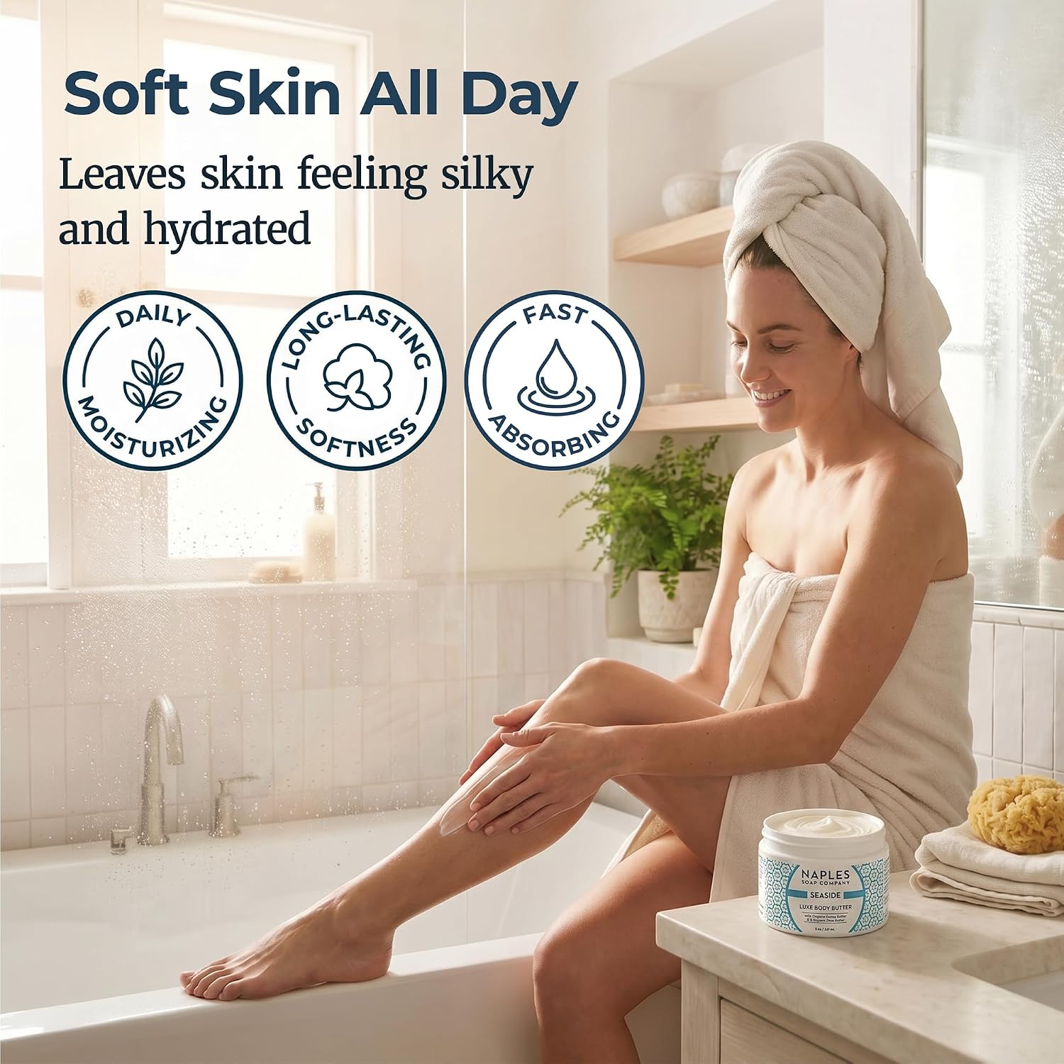 Naples Soap Company, Seaside Luxe Body Butter, 8 oz