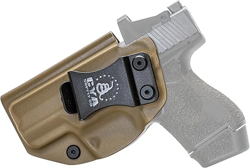 Miniatura 17 de CYA Supply Co. Funda para llevar armas dentro del cinturón, Base Optics Ready (Flat Dark Earth) Portador Oculto en la Pretina, IWB, Compañía