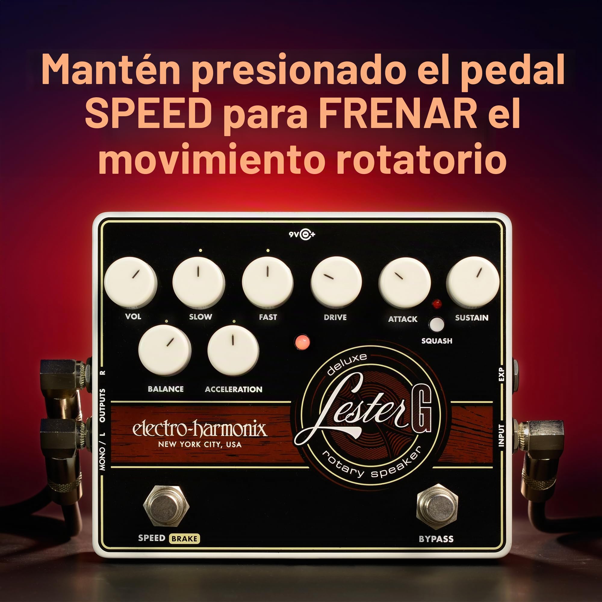 Amazon.com: Electro-Harmonix Lester-G Deluxe - Pedal de efectos de