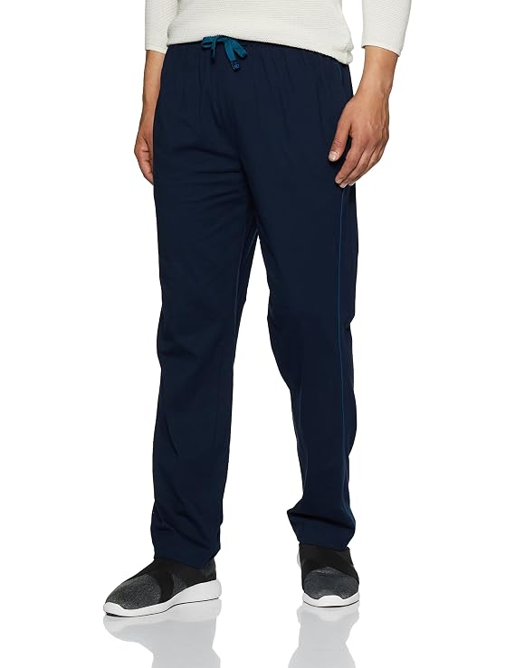Jockey 9500 Men's Super Combed Cotton Rich Regular Fit Mid Rise Trackpants with Side Pockets