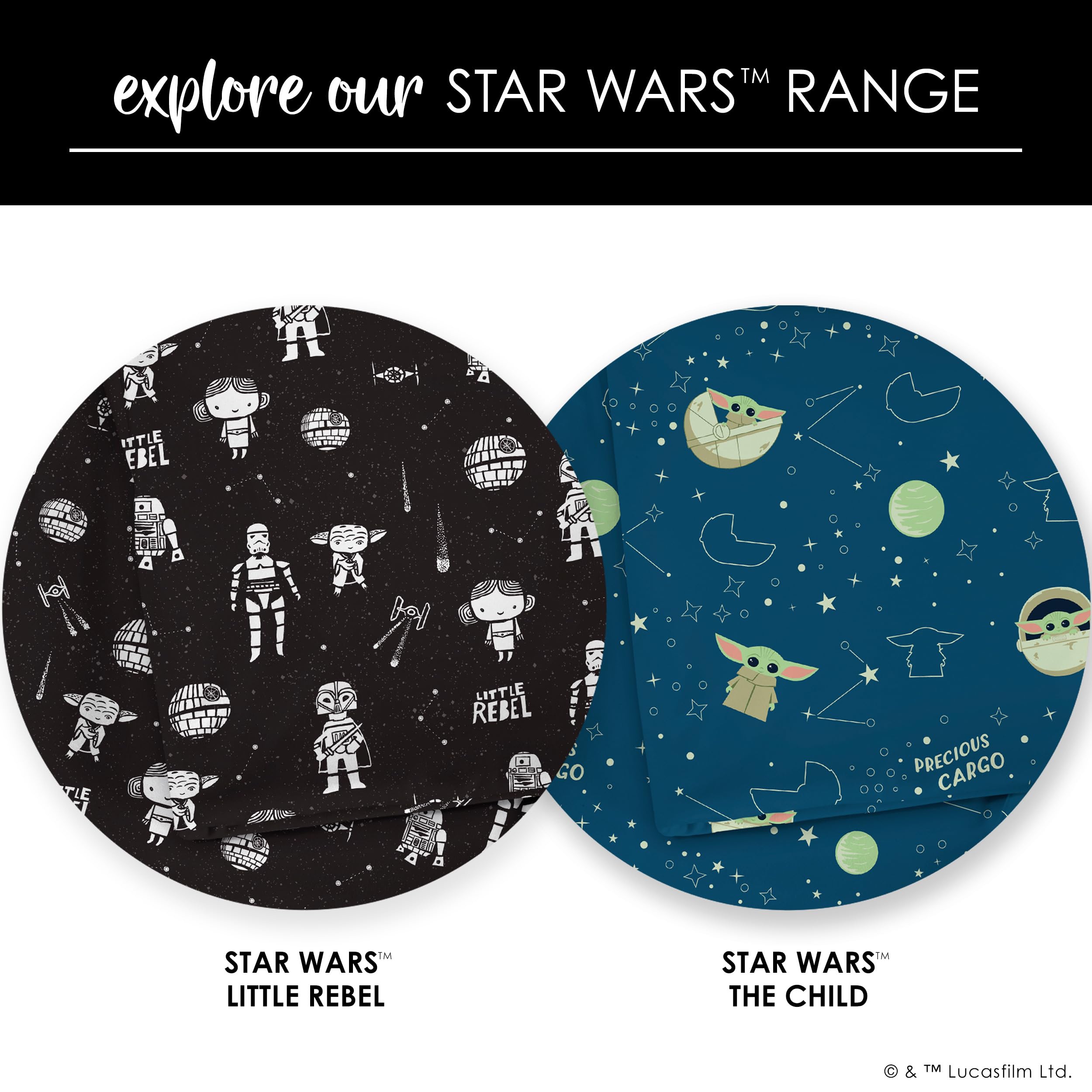 Milk Snob Star Wars Precious Padawans - Manta para bebé niño y niña, suave recepción, manta de seguridad para cama y juego, ropa de cama para niños y bebés, regalos para la ducha, artículos esenciales
