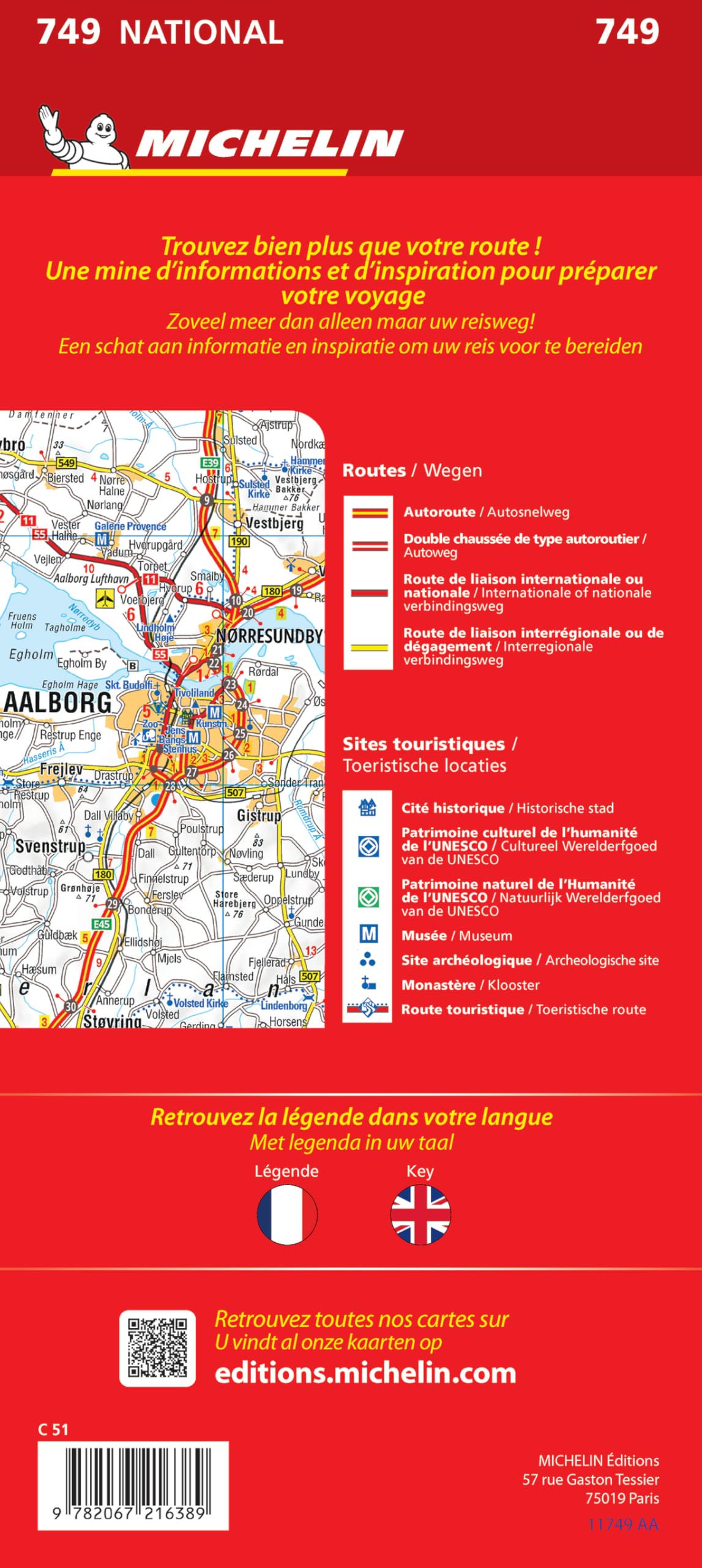 Mapa National DINAMARCA: 749