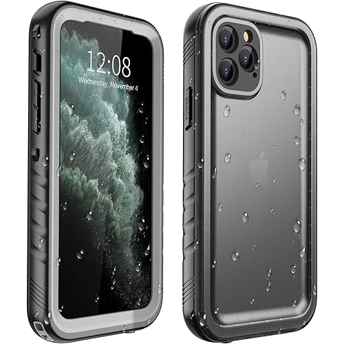 SPORTLINK iPhone 11 Pro Waterproof Case, Full Body Underwater/Rugged/Heavy Duty Shockproof/Dustproof Case with Built-in Screen Protector for iPhone 11 Pro 5.8 Inch (Black)