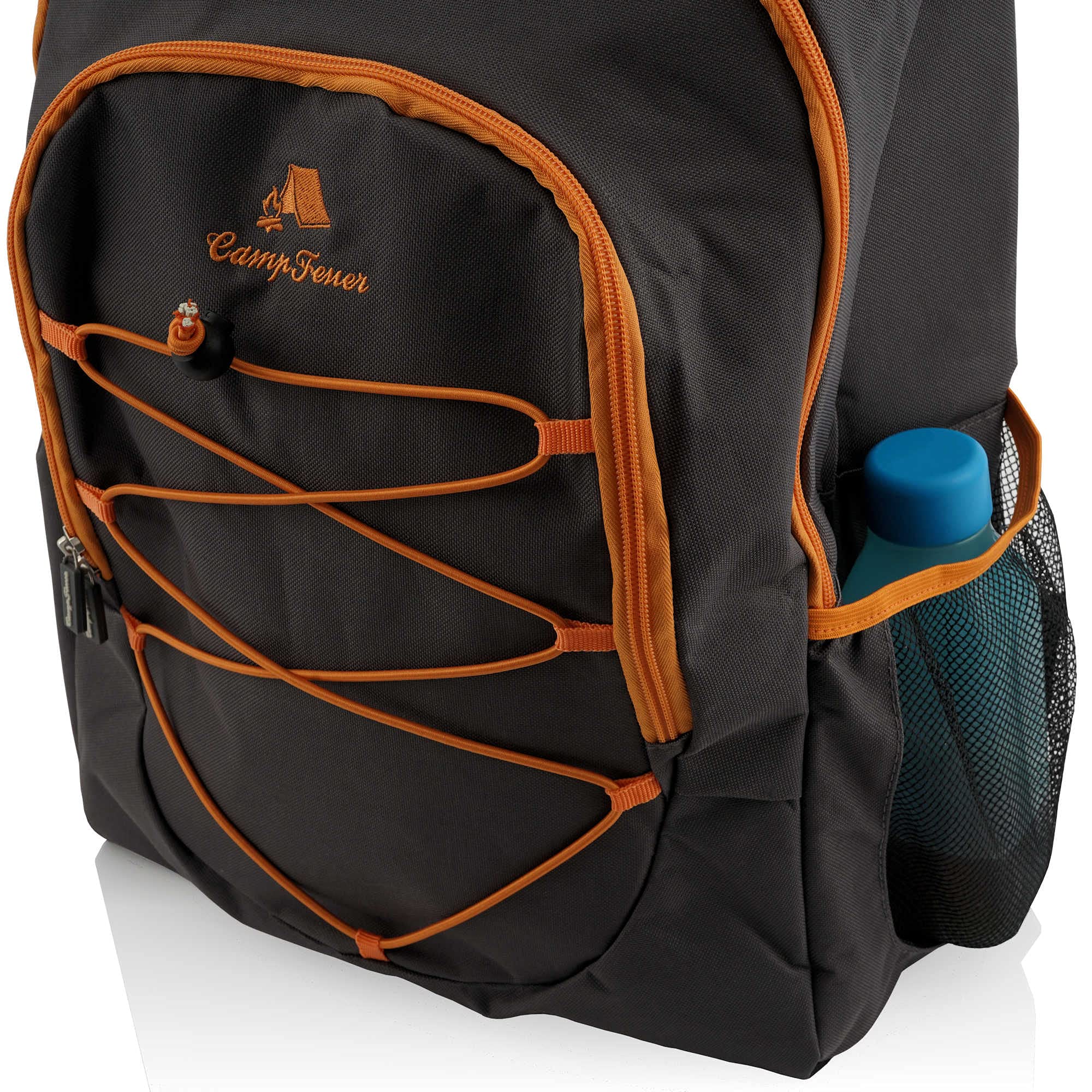 CampFeuer Zaino di Raffreddamento 30L Nero Borsa di Raffreddamento Grande Impermeabile Ultraleggero Signore e Signori o per Il Barbecue Camping Picnic Lavoro Escursionistico Camping