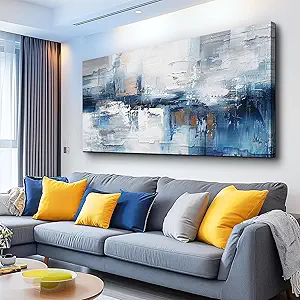 KELIYUAN Canvas Wall Art For Living Room Framed Wall Decor For Bedroom Office Decorations Minimalism Abstract Wall Paintings Inspiration Pictures Artwork Modern Room Home Decor Mural 20 x40 in