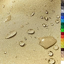 1buy3 "Monaco Tessuto Impermeabile di Poliestere | 200cm x 160cm | Colonna d' Acqua di 12.000 mm | Colore 17 | Grigio | Tessuto di Poliestere Largo 160cm al Metro Impermeabile Esterno