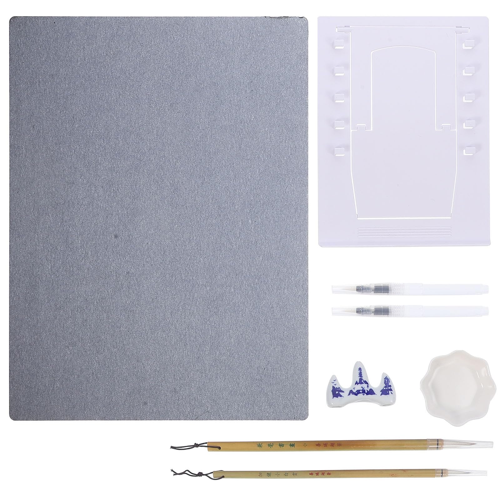 A3 - Juego de pintura de acuarela reutilizable, tablero de dibujo de polipropileno, incluye pendiente y pincel, kit artístico para dibujar y aprender selección de colores aleatorios