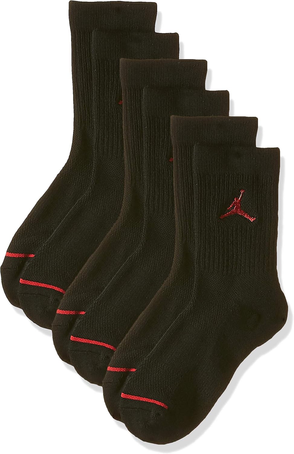 NIKE AIR JORDAN JUMPMAN CREW SOCKS 3 PACK BOYS' GRADE