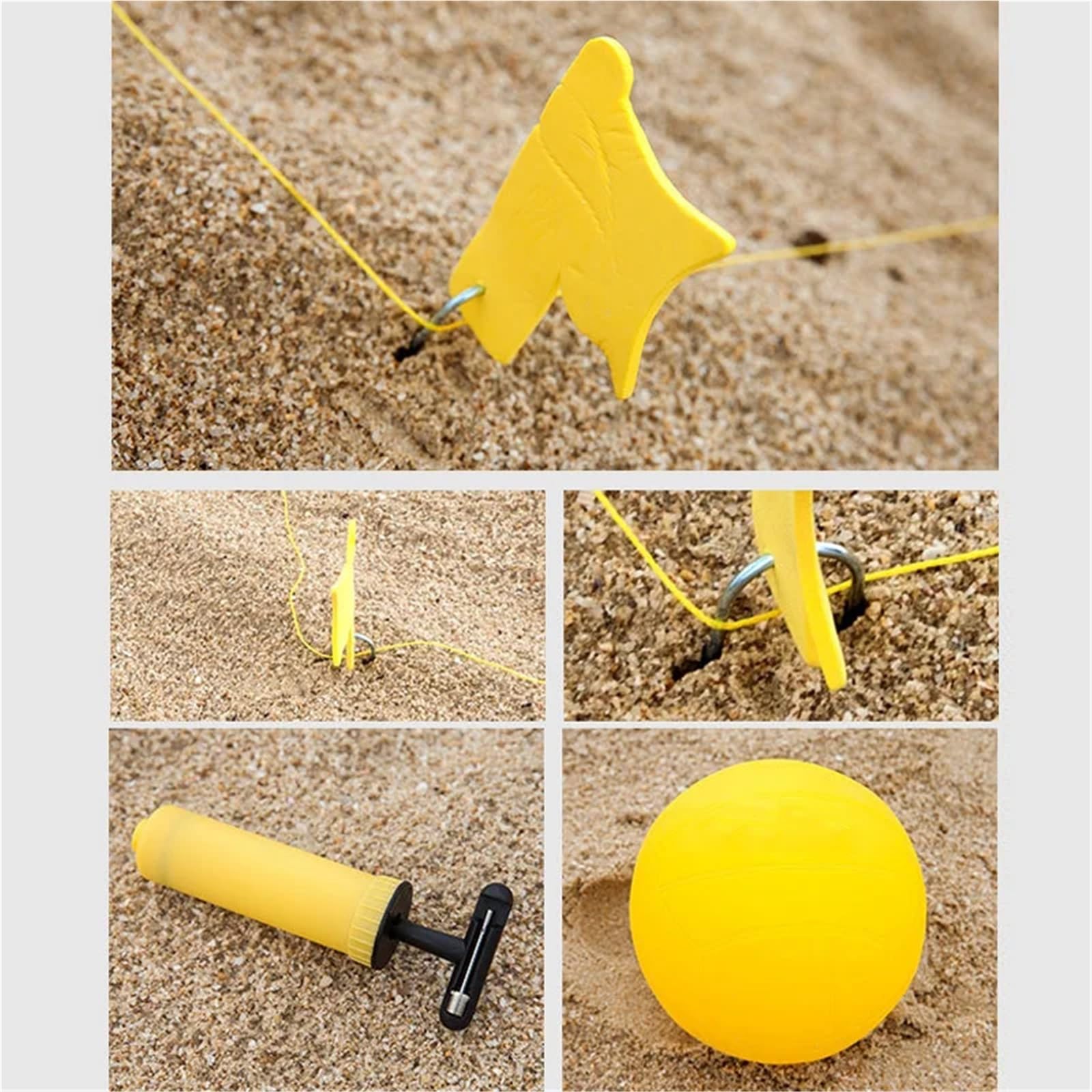 Rete Pallavolo Da Giardino Rete da badminton portatile for esterni, rete pallavolo regolabile pieghevole con palo di supporto for parco in erba spiaggia
