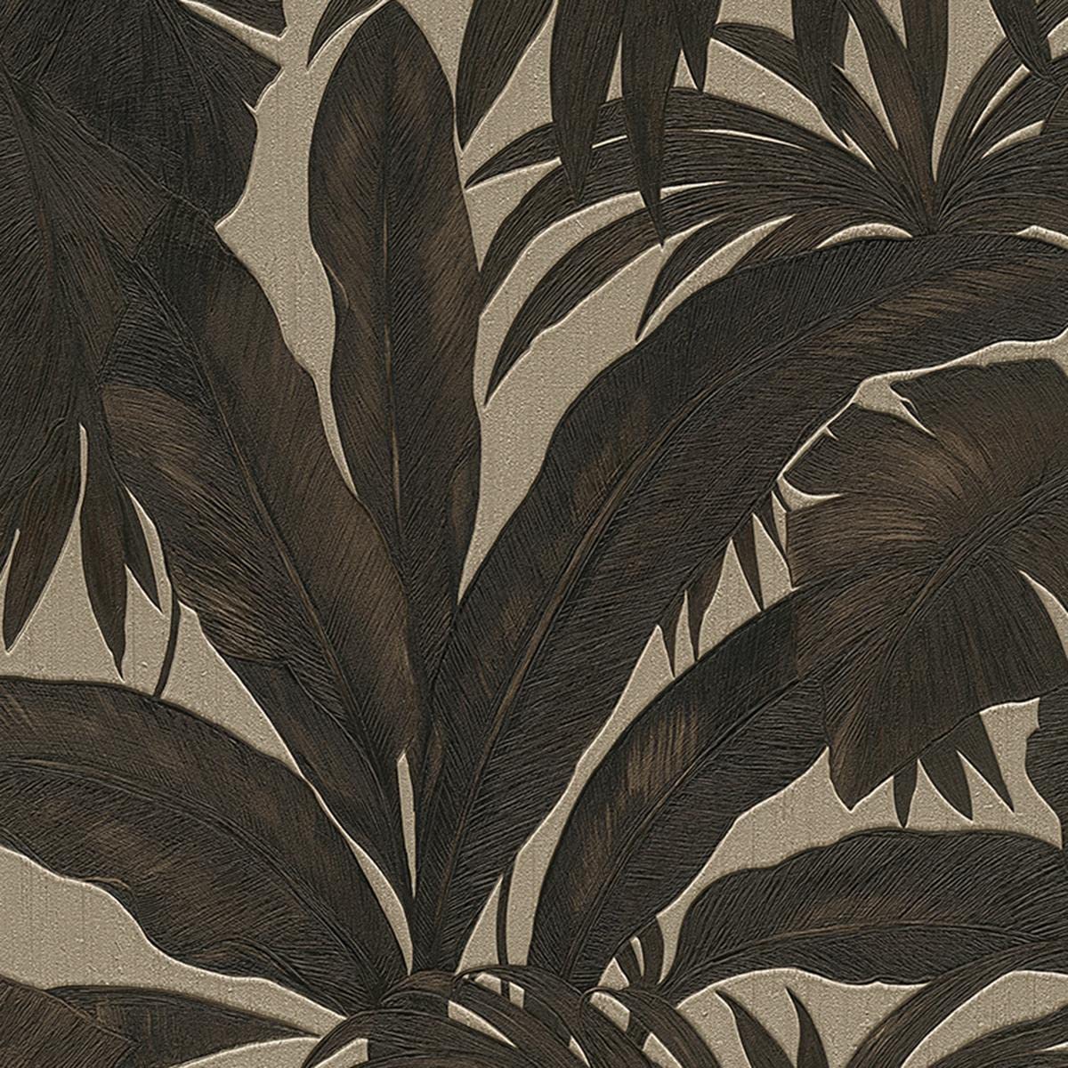 Jungle Wallpaper Versace 2 Non-Woven Wallpaper 10.05 m x 0.70 m Brown Black Made in Germany 962401 96240-1