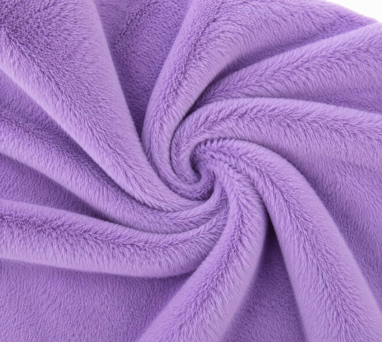 Lavender Faux Fur Fabric 1m x 1.5m | Premium Soft Plush Fabric for Teddy Making, Cushion Covers, Jackets, Dresses, Fashion Design, Craft Work, Baby Photoshoots & Home Furnishing-image-2