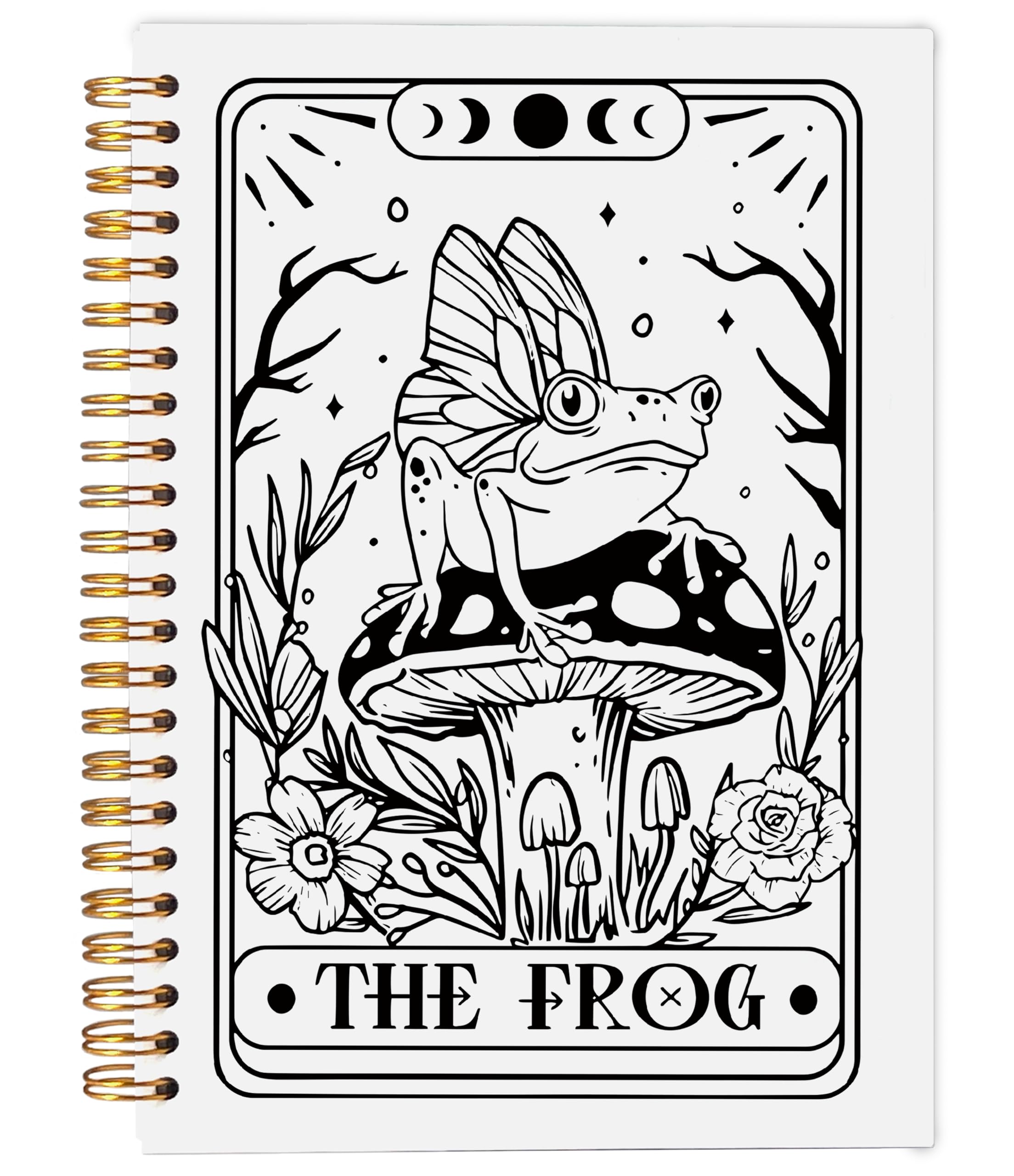 Ecezatik The Frog Tarot Journal Notebook - Frog Gifts for Women Frog Lovers, Witch Journal, Witchy Gifts for Women, Witchy Stuff, Frog Spiral Notebook