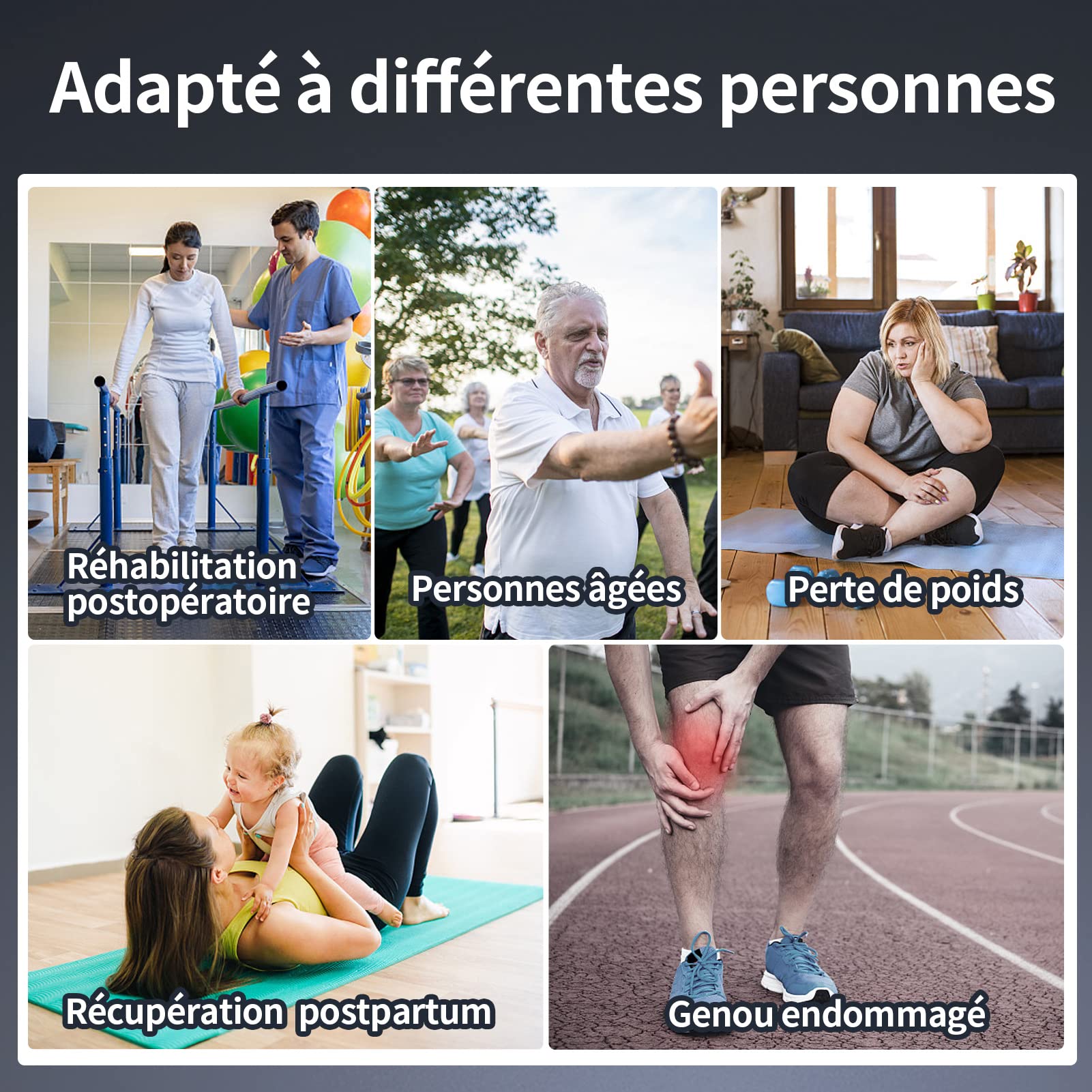 Ceinture Abdominale Electrostimulation, Appareil Electrostimulation Abdominale Scientifiquement Vérifiée, Sûre, Efficace, Rapide Electrostimulateur Musculaire, Ajout de Ceinture d'extension