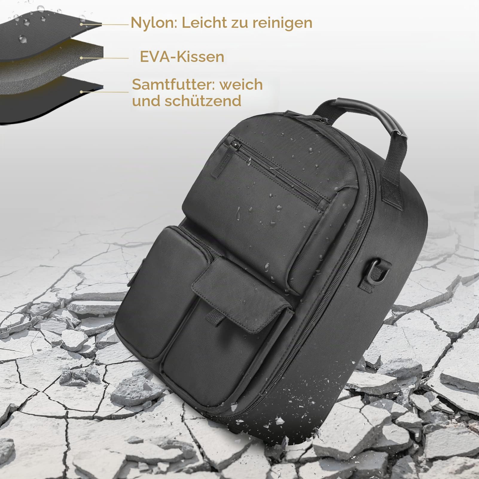FOREGOER Groß Tragetasche für Meta Quest 3/Quest 3S/Oculus Quest 2 mit Elite Strap, Touch Controllern und anderem VR Zubehör, Harte Case für Oculus Quest 3 Zubehör, VR All-in-One Gaming Headset