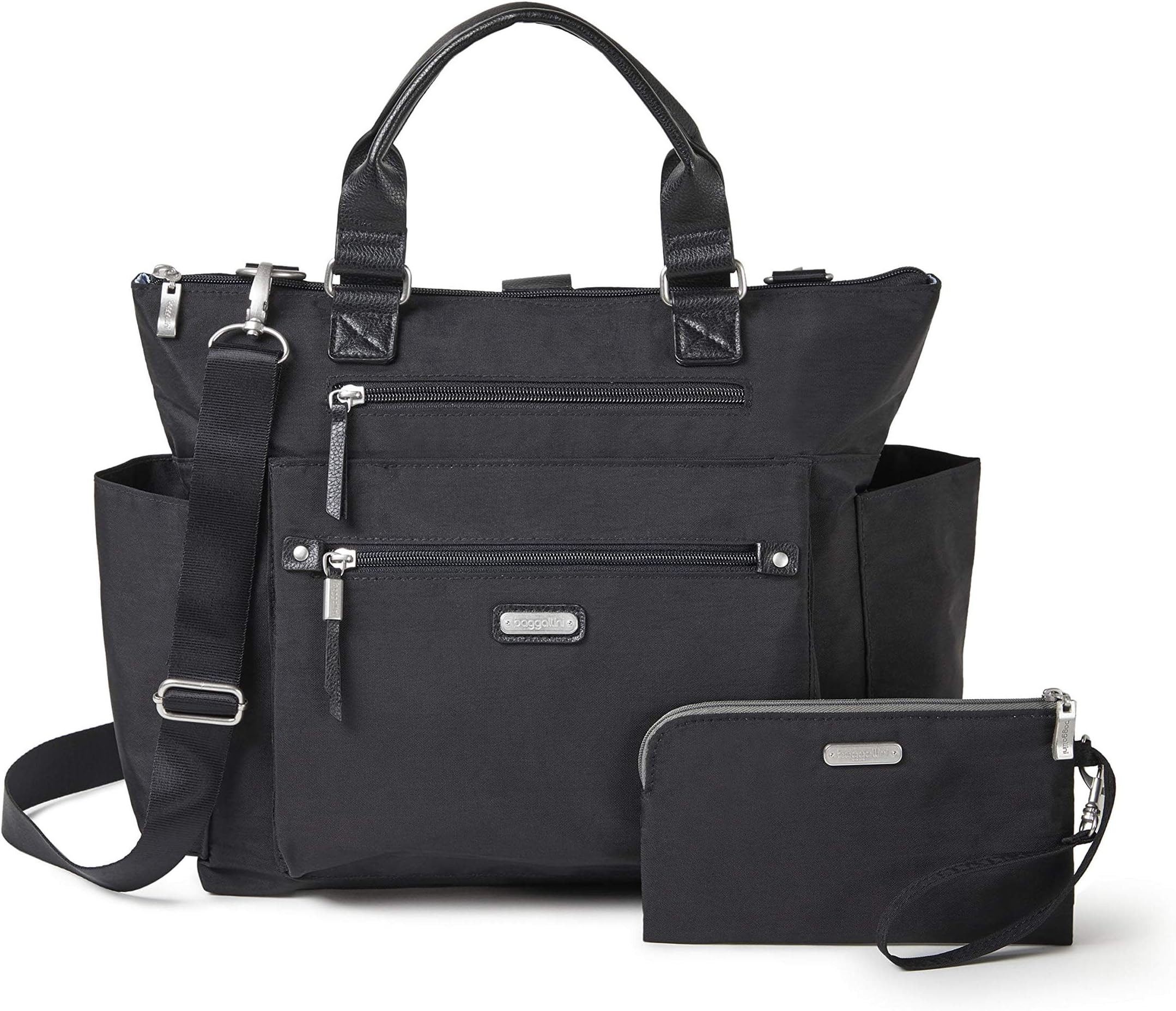 Baggallini Women's 3-in-1 Convertible Backpack with RFID Phone Wristlet