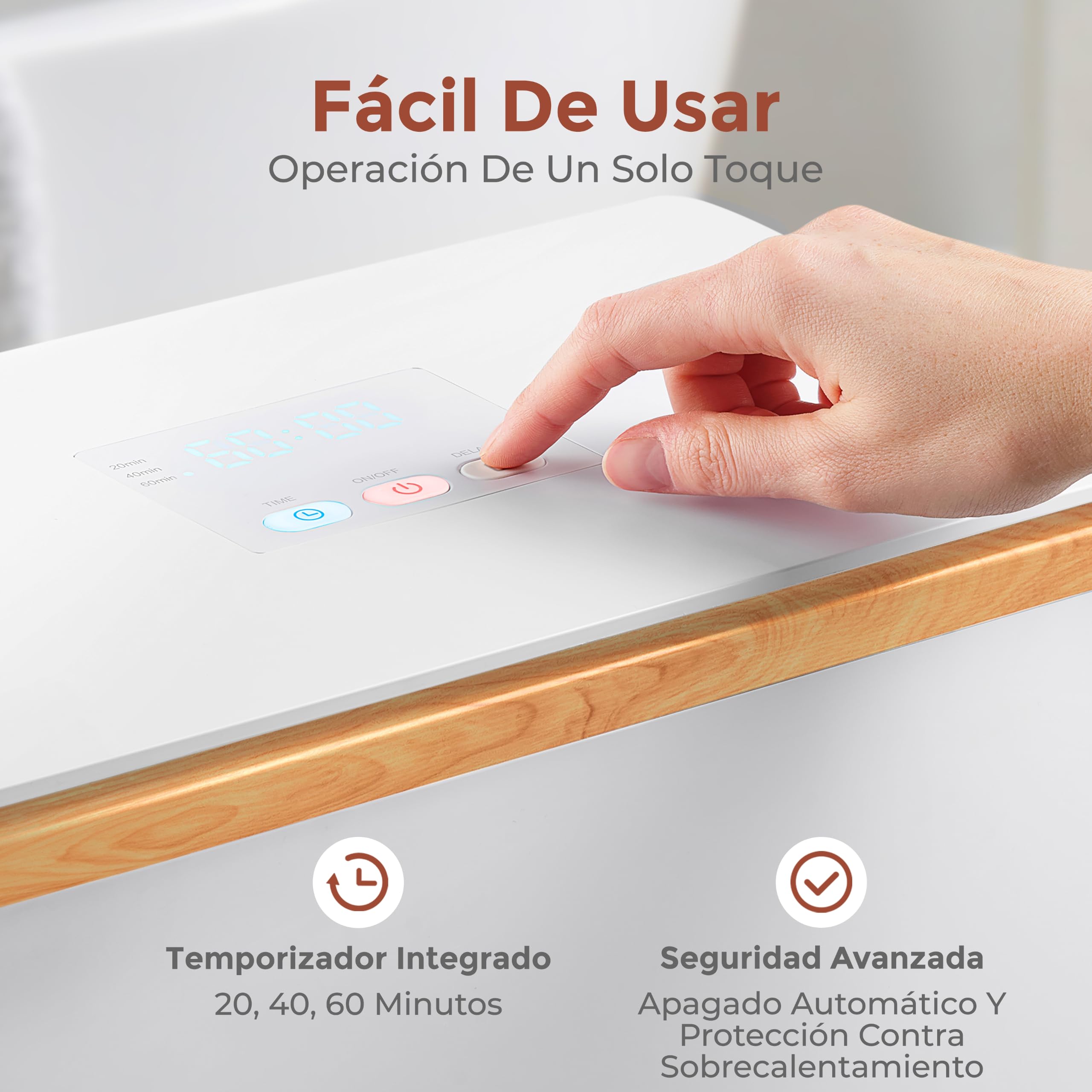 SereneLife calentador de toallas rectangular, Towel warmer, Spa, Calientatoallas electrico, Para baño, Apagado automatico, Portatil, Ideal para 2 toallas grandes, Mantas, Batas de baño, Pijamas