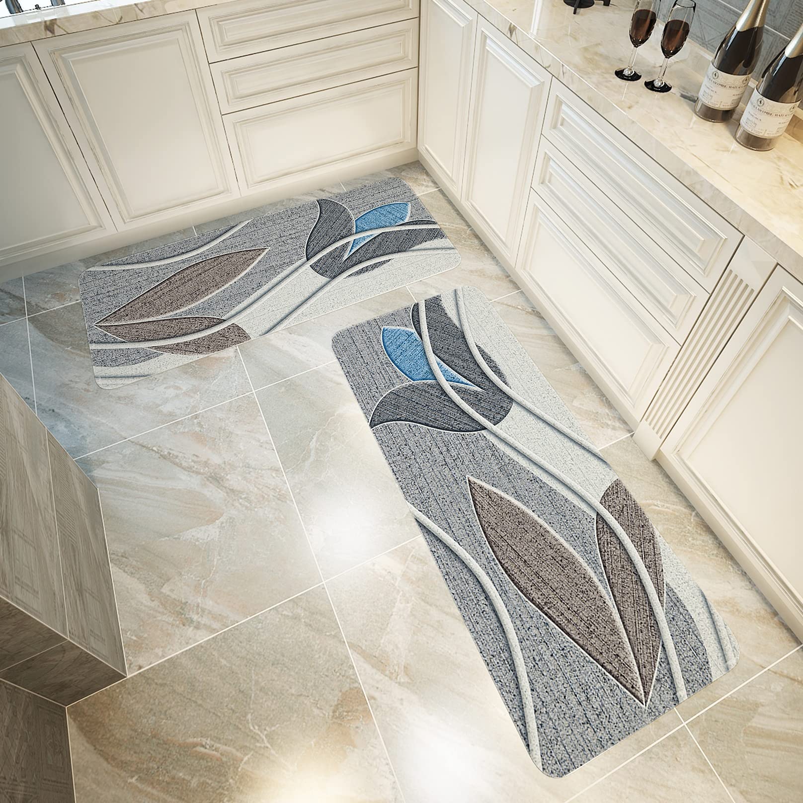 Alfombra Vinílica 60x180cm Alfombra Larga Fácil de cuidar Tamaños Personalizable para Silla o Sofá Y Escaleras Interior, E