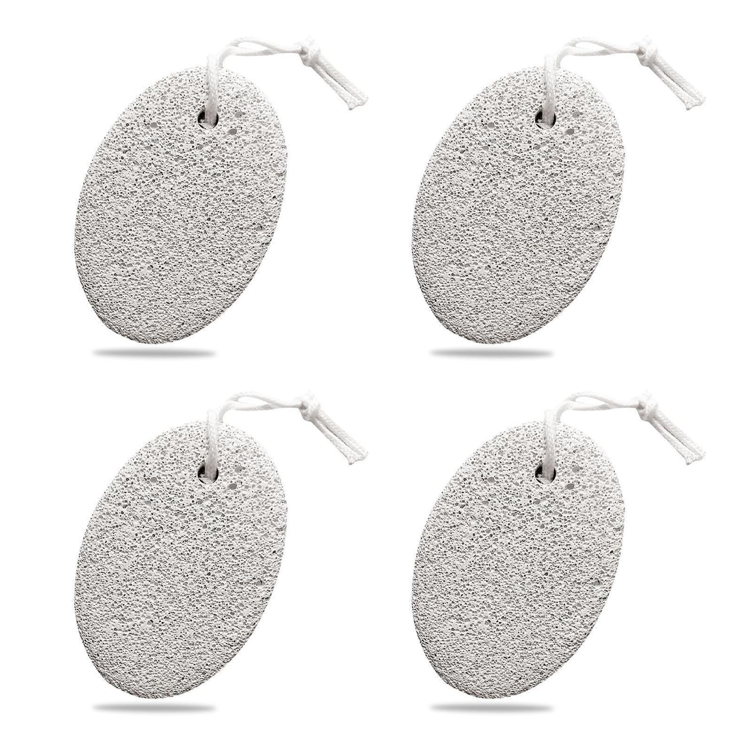4 Piezas Piedra Pómez Natural, Elimina Durezas y Callosidades de Pies y Manos, Herramientas de Pedicura de Lava para Eliminar la Piel Muerta