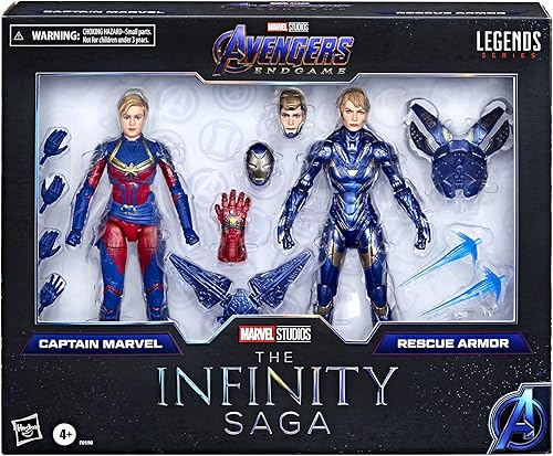 Miniatura 2 de Marvel Legends Series Captain Marvel and Rescue Armor - Paquete de 2, Infinity Saga, figura de acción de 6 pulgadas, 2 figuras y 12 accesorios