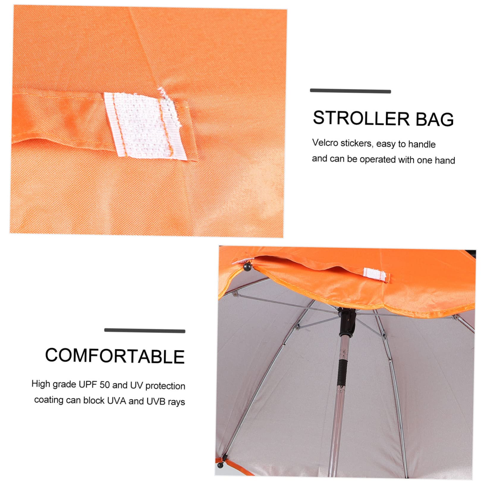 KOMBIUDA 4piezas Sombrilla Para Cochecito De Protección Uv y Desmontable Para Paseos y Días Soleados