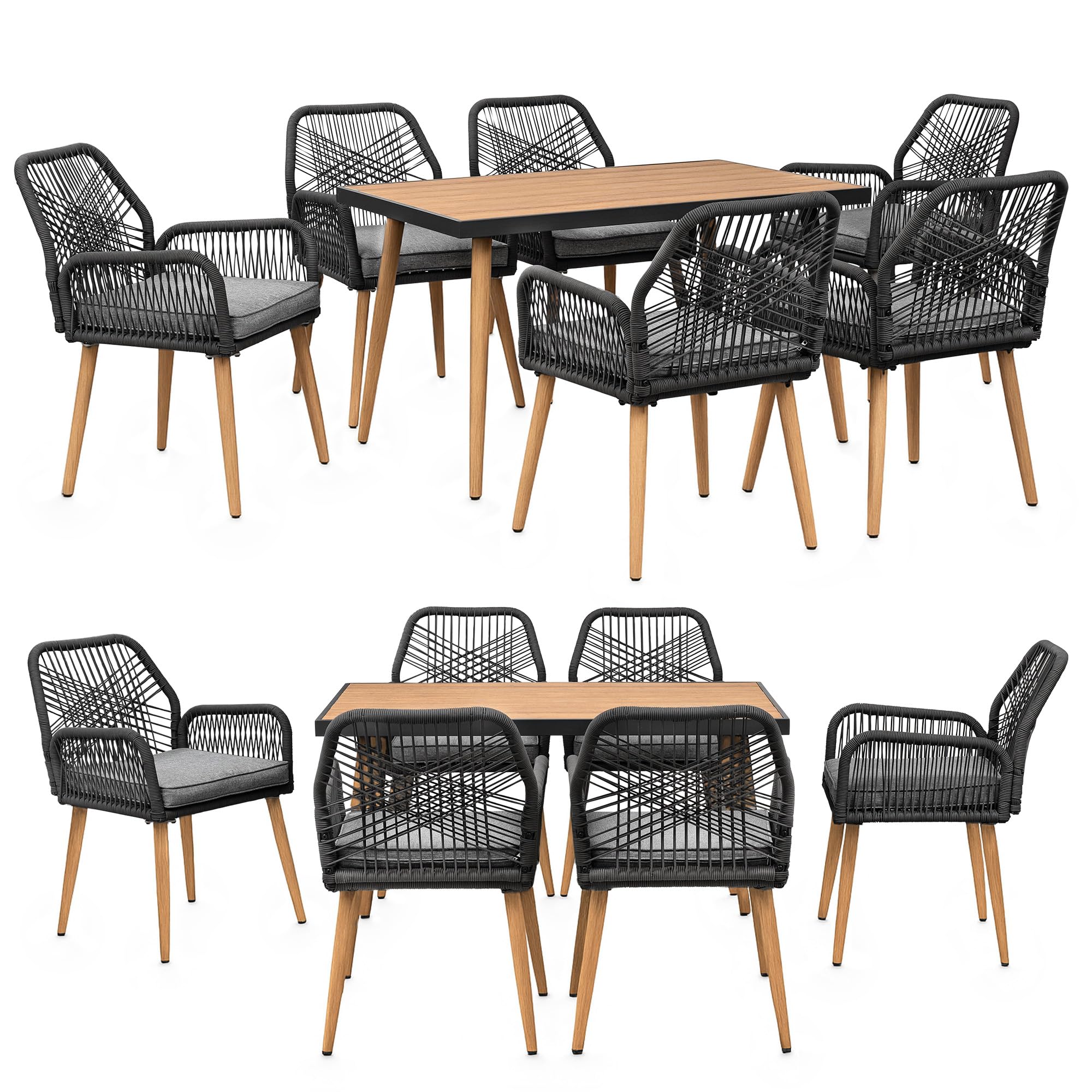 Gartenmöbel Set Calvani Für 6 Personen - Wetterfeste Terrassenmöbel