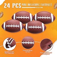 Vista 3 de Libima 24 mini pelotas inflables de fútbol de 7 pulgadas, pequeñas pelotas de fútbol de goma para juegos al aire libre e interior, regalos de fiesta