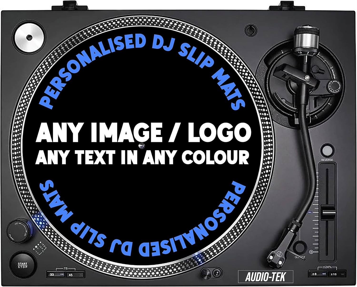 Personalised DJ Slipmat Slipmats Turntable Decks Records Slipmat