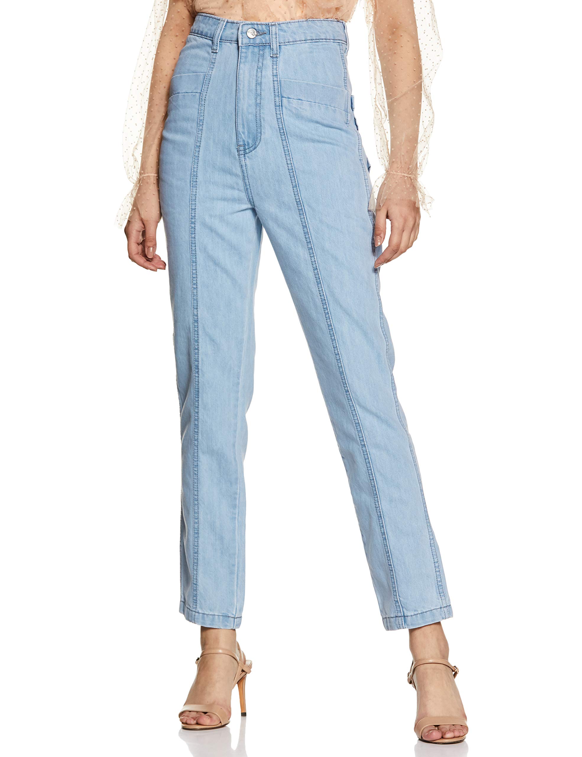 AKA CHICWomen's Relaxed Jeans, Blue, 26