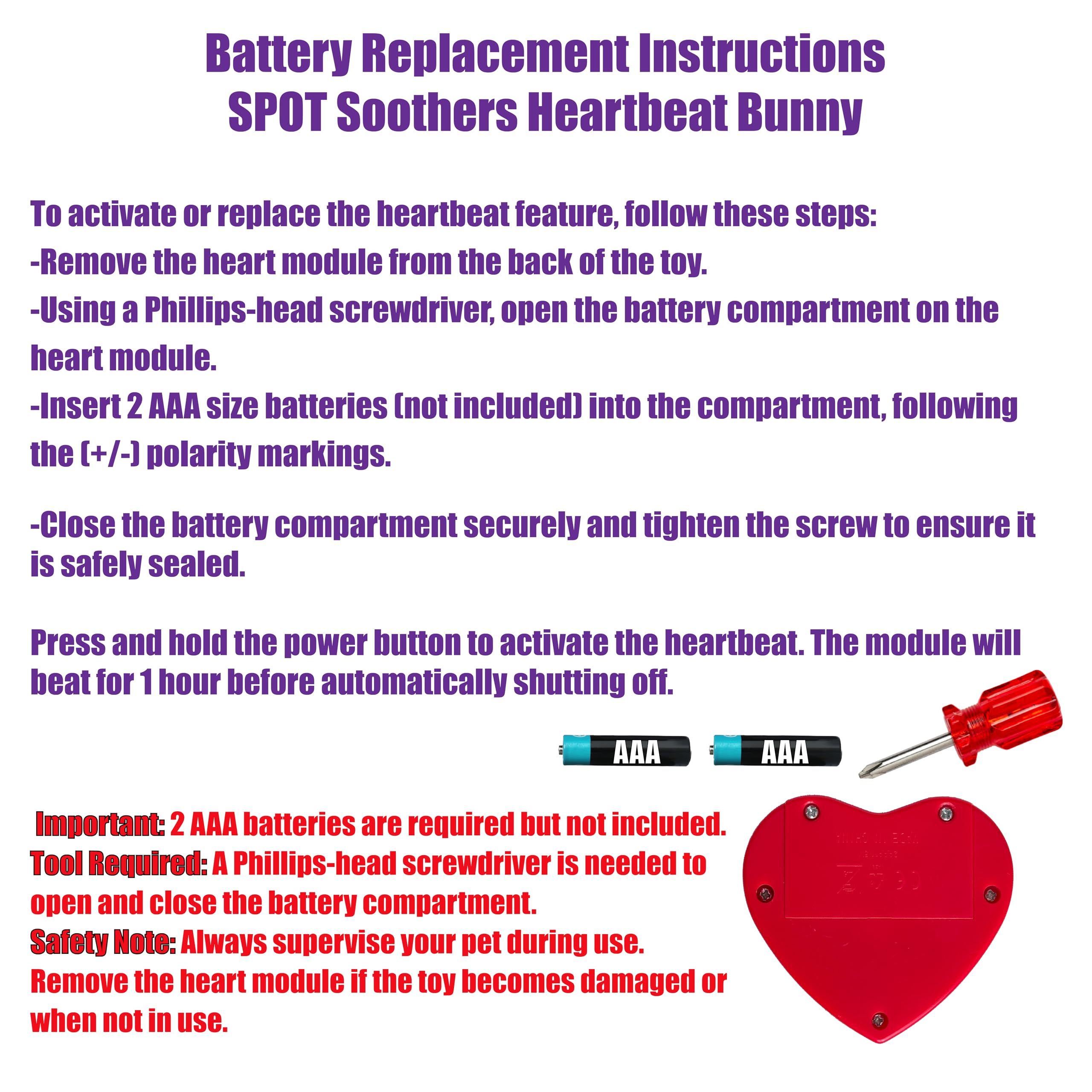 SPOT Smoczek królik z biciem serca – uspokajająca zabawka dla psów z pulsem bicia serca, ulga w lęku separacyjnym i behawioralna pomoc treningowa dla szczeniaka uspokajającego, 30 cm