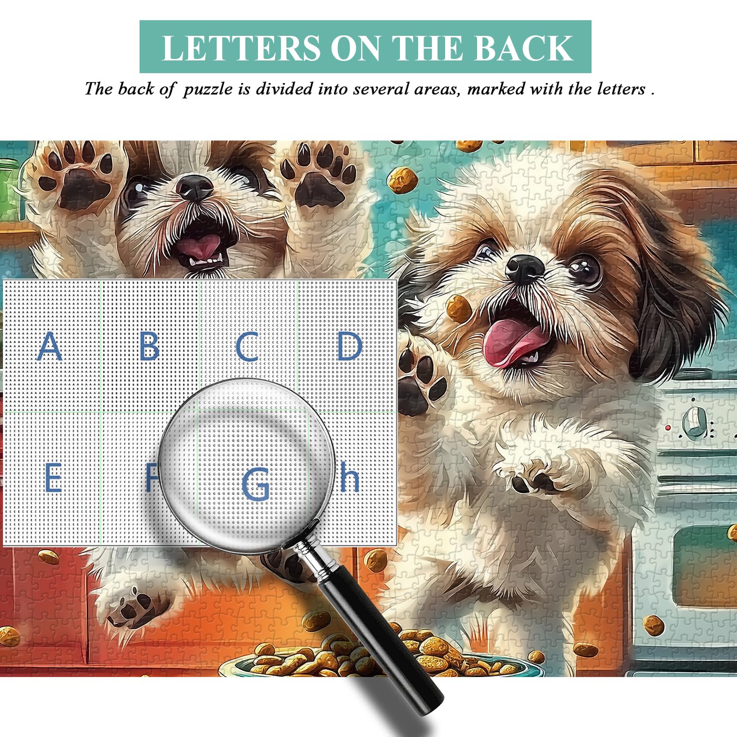 Puzzle De 1000 Piezas De Un Perro Shih Tzu – Papel Reciclado, Tamaño 52x38 Cm, Ideal Para Decorar Y Relajarse