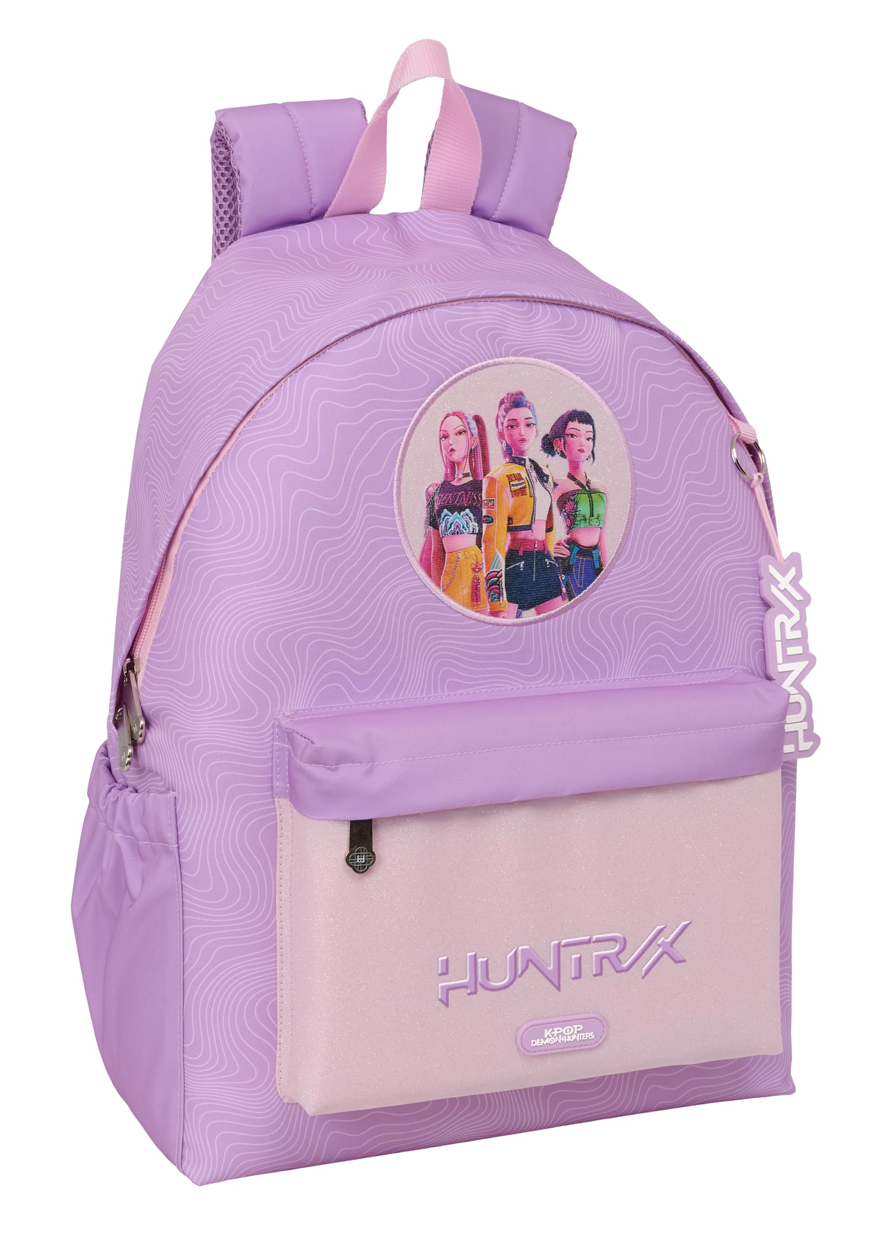 K-POP Demon Hunters - ICONIC - Mochila para Portátil 14.1", Ideal para Jóvenes de Diferentes Edades, Cómoda y Versátil, Resistencia, 31x13x43 cm