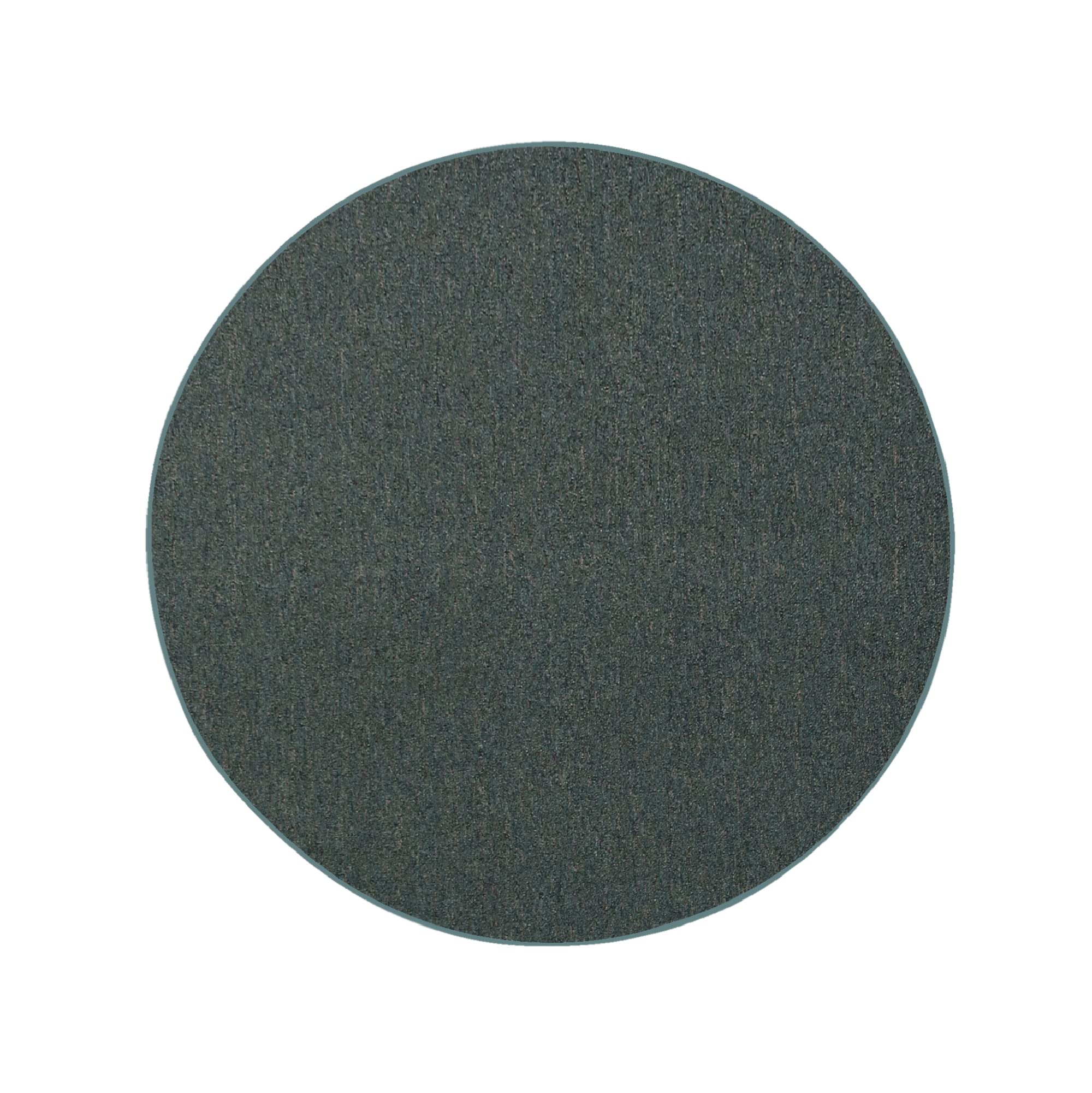 Modern Indoor/Outdoor Commercial Solid Color Rug - Teal, 2' Round, Pet and Kids Friendly Rug. Made in USA, Area Rugs Great for Kids, Pets, Event, Wedding