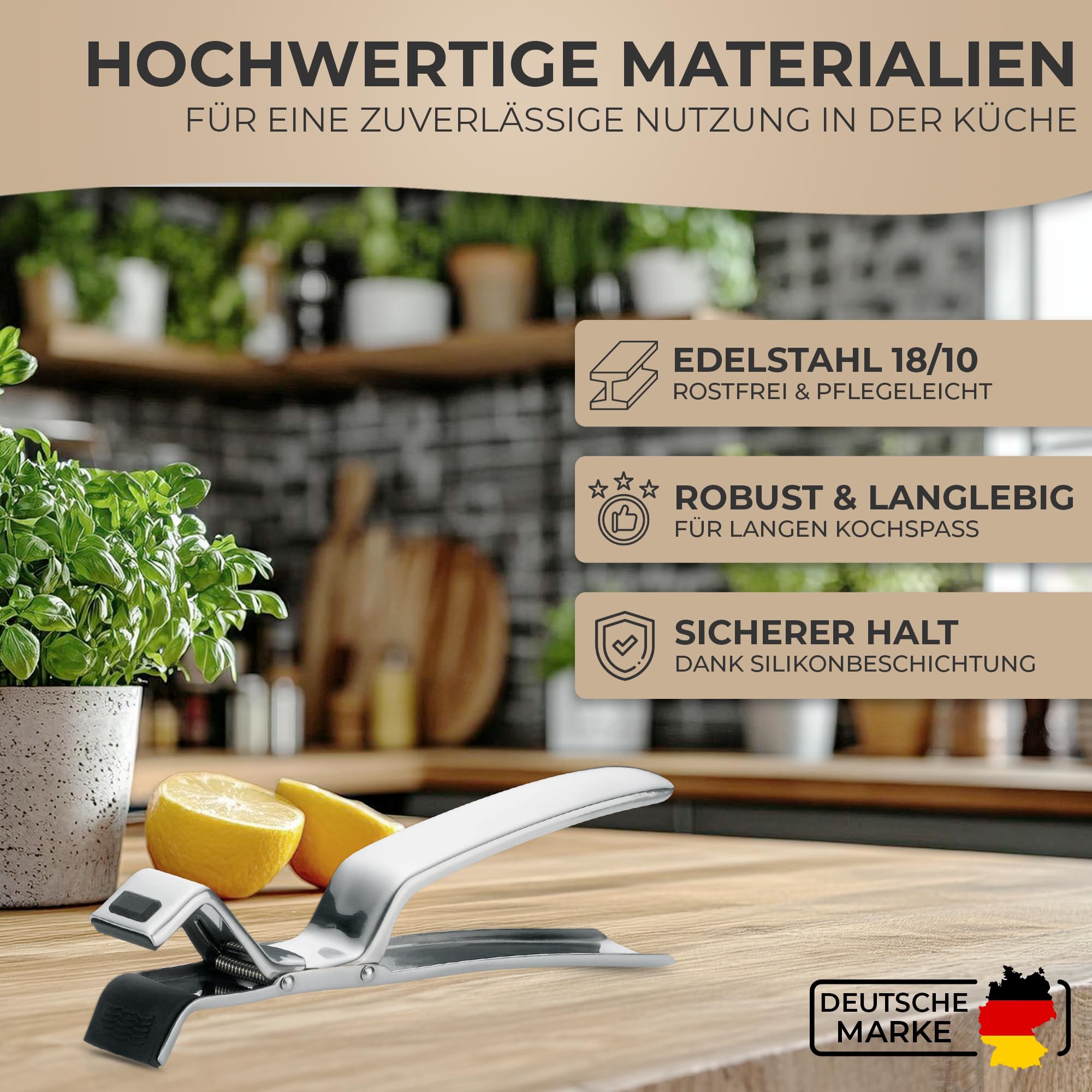 Pince à Four En Acier Inoxydable 19 Cm - Ustensile De Cuisine Robuste - Marque TOPANBIETER