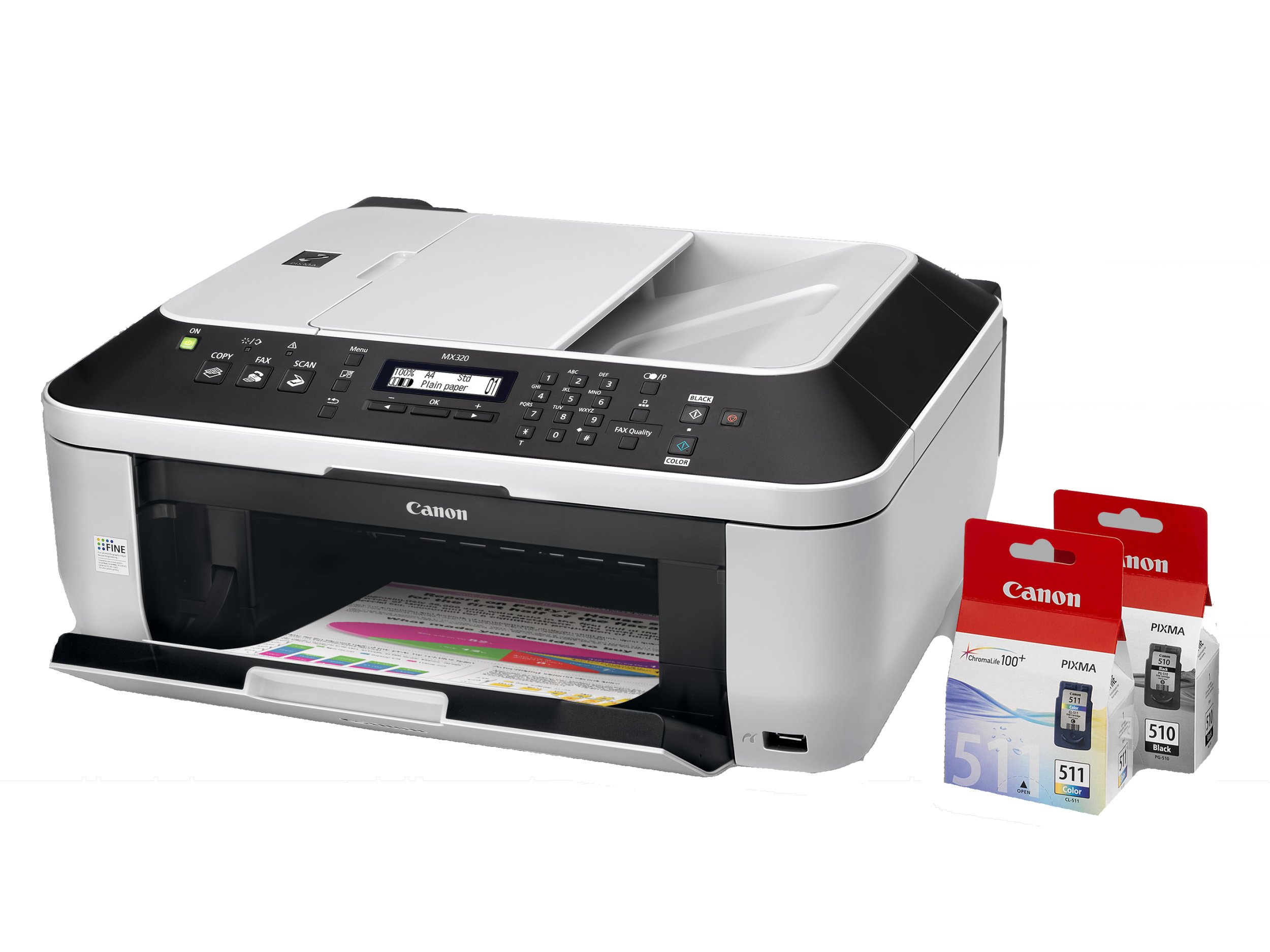 Canon PIXMA MX320 Imprimante Multifonction 4 en 1, Impression, Copie, numérisation, télécopie