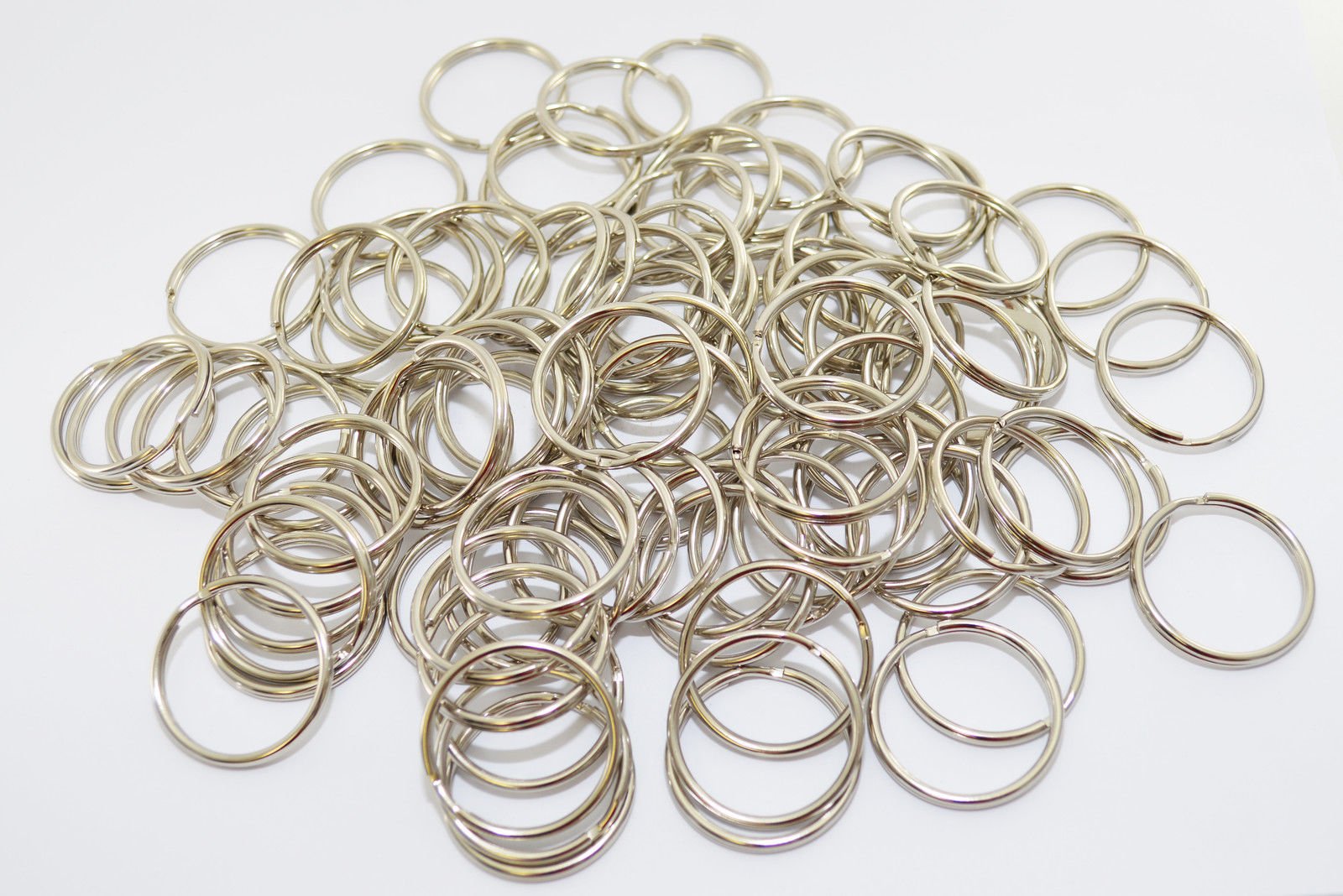 Harts Silver 16Mm Nickel Plated Key Ring Split Rings X 100 Units