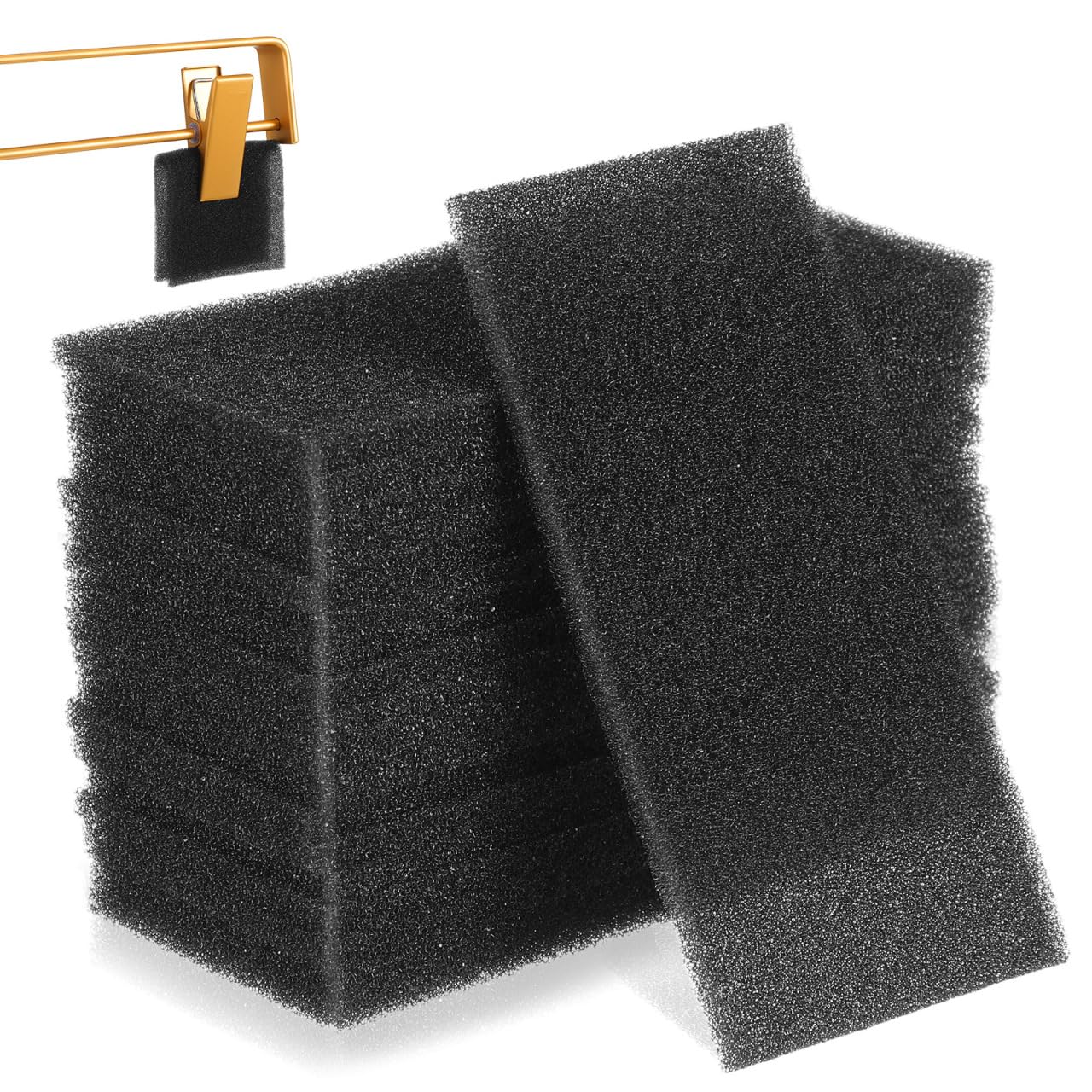 Toyvian 20pcs Non-slip Sponge Padded Hanger Clip Pads for Pants and Skirts – Anti-crease Protector Strips for Wardrobe Organization and Daily Clothing Storage