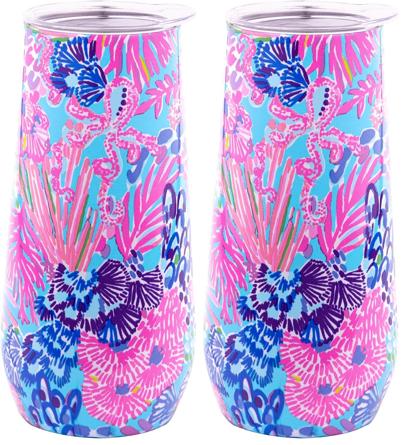 Amazon.com: Lilly Pulitzer 10 Oz Stemless Champagne Flute, Small