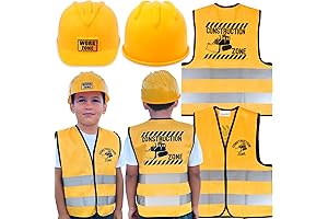 AnapoliZ Construction Vest & Hat Set for Kids Vest & Hat