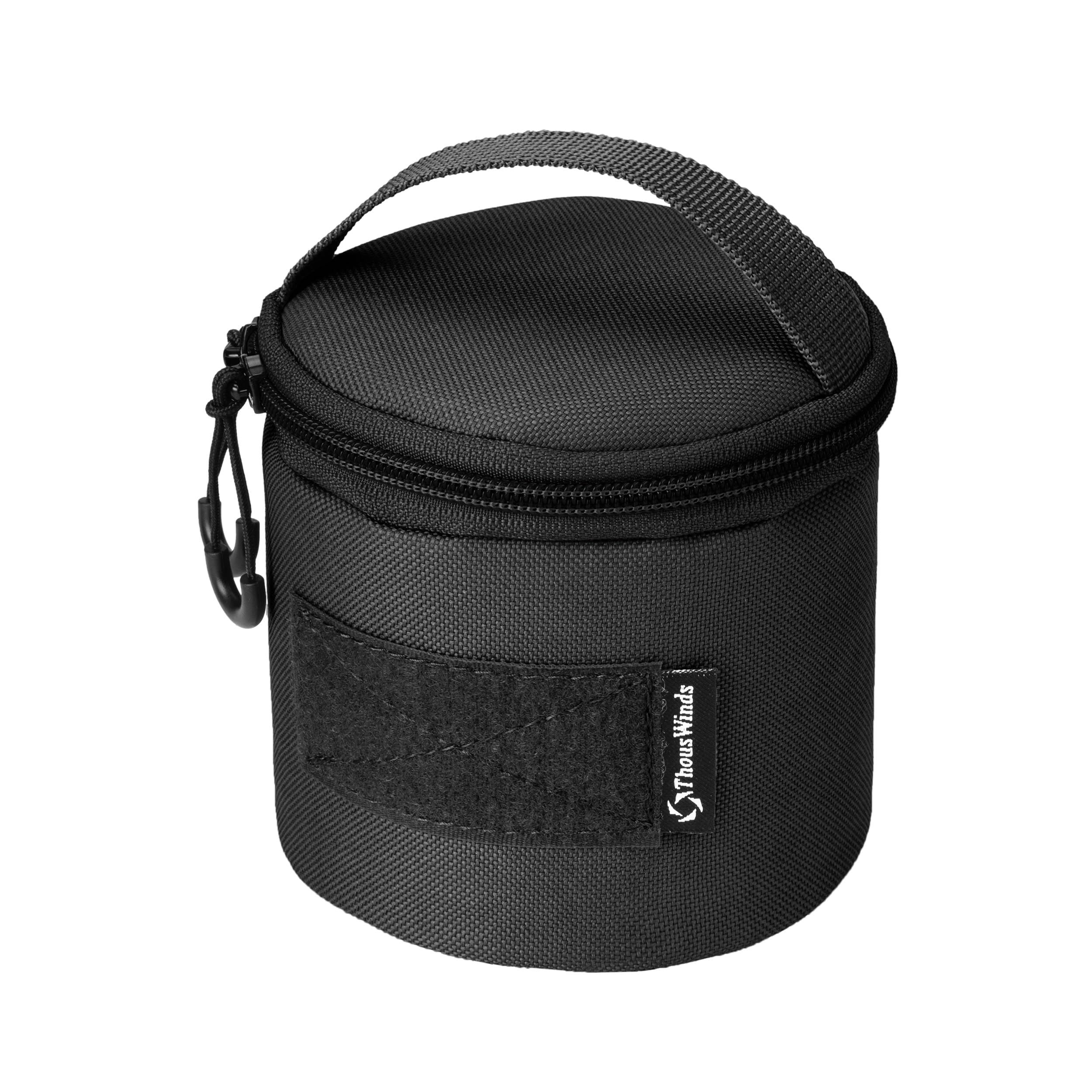 Thous Winds Camping Utensils Storage Bag Camping Mugs Storage Case, Black