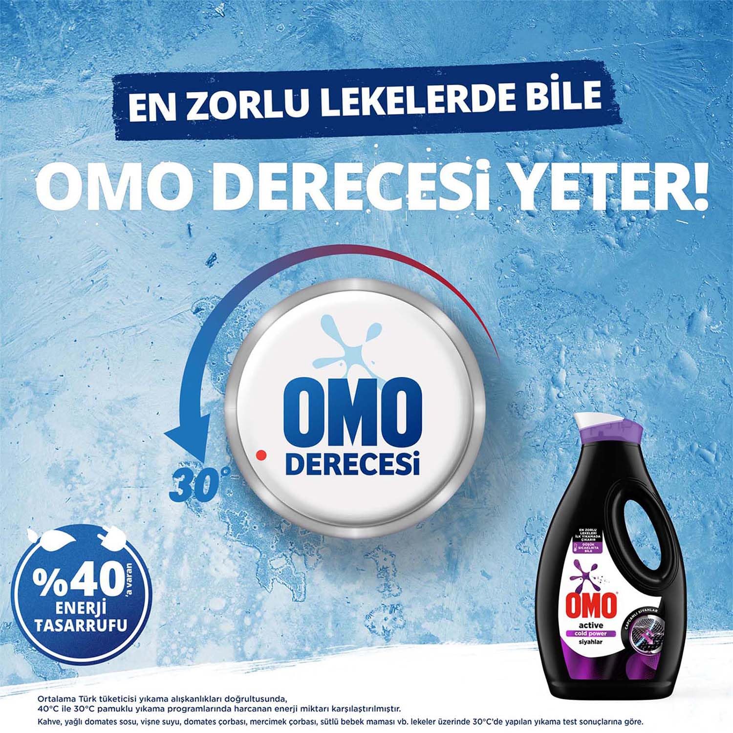 Omo Active Cold Power Siyahlar İçin Sıvı Çamaşır Deterjanı 1690 ml