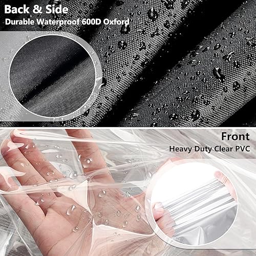 Miniatura 4 de Dalema Cubiertas de estantes de alambre, 600D resistente al agua, a prueba de polvo, cubierta de estante de almacenamiento al aire libre con