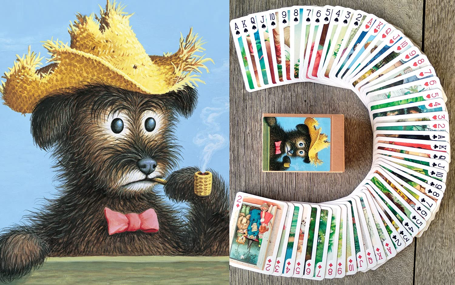 FLONZGIFT Kids Story Playing Cards (Poker Deck 54 Cards All Different) Vintage Retro Children Book Illustration by Garth Williams