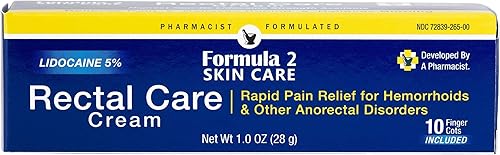 Formulado por farmacéuticos - Crema para el cuidado rectal - Alivio del dolor para las hemorroides