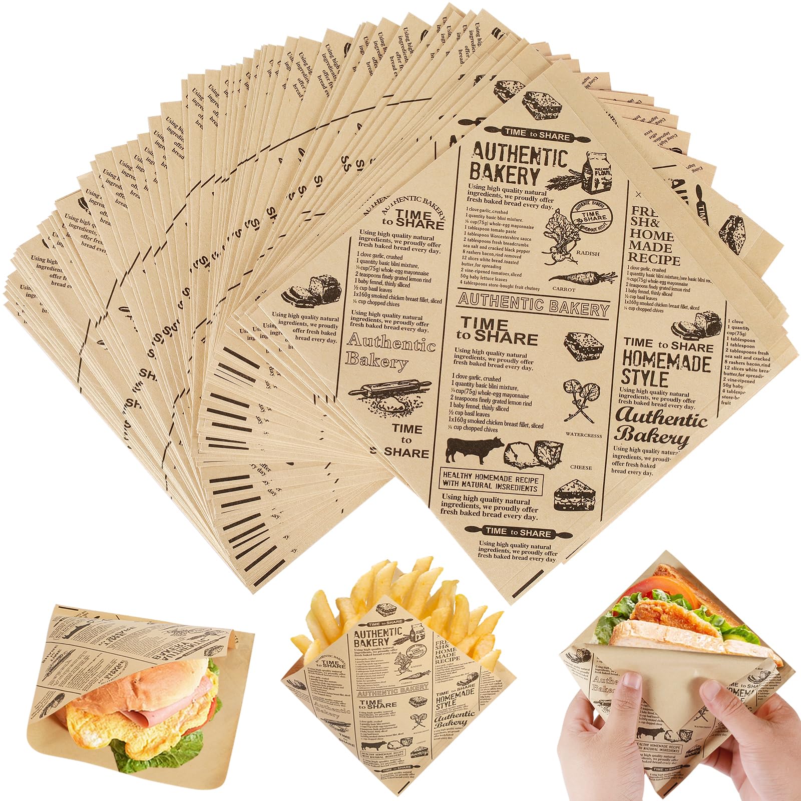 250 Sacchetti Per Patate Biodegradabili Con Finestra - Dimensioni 220x90x330 Mm, Carta Kraft 90 G/m², Capacità 2,5 Kg - 4