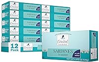 Vista 1 de Coastal Gourmet Sardines in Water- No Salt Added 4.375 oz. (Pack of 12) (Packaging May Vary)