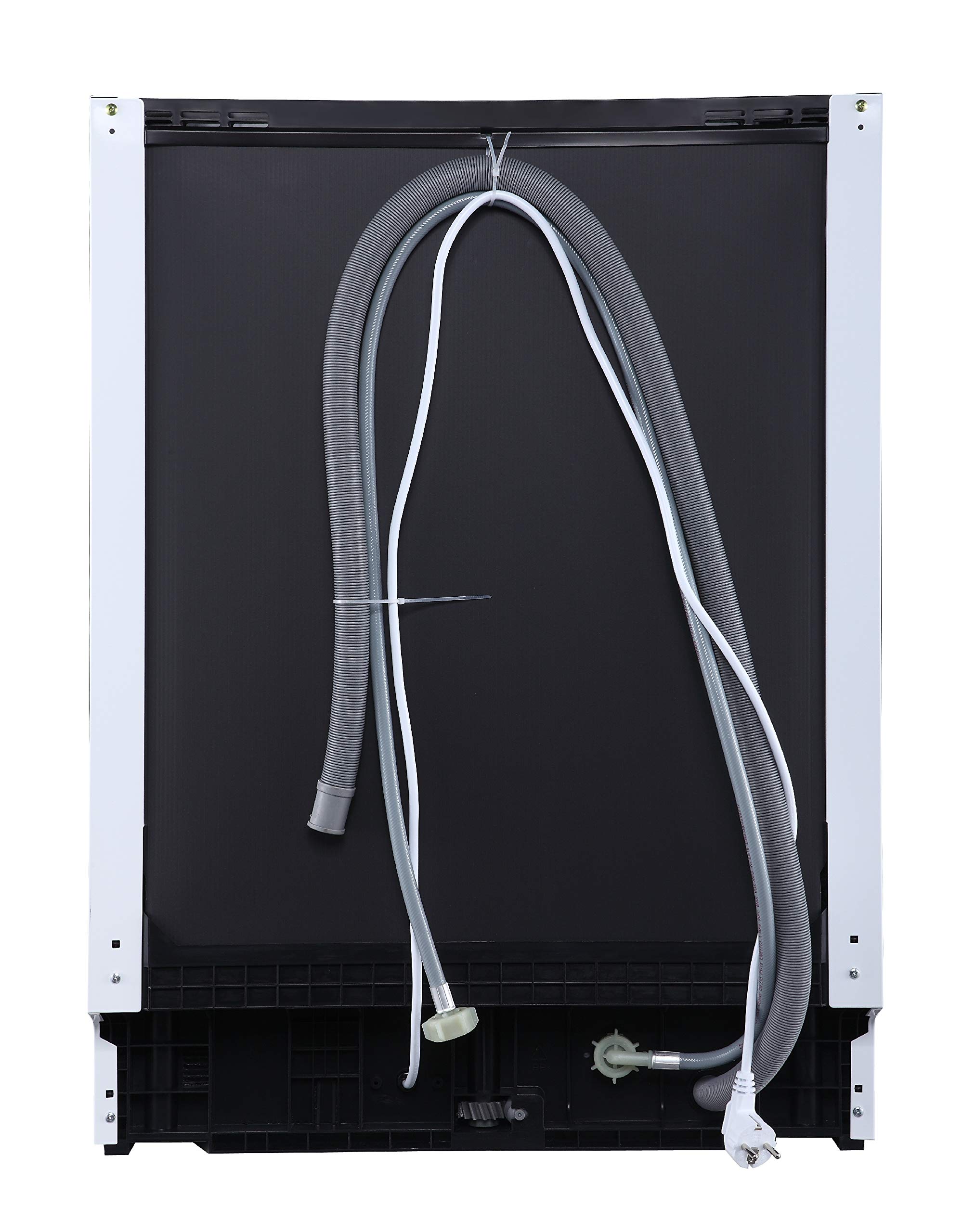 Respekta Lavavajillas semi integrado de 60 cm / Lavaplatos empotrable con 6 programas / Temporizador de inicio / 12 cubiertos / Pantalla LED / GSP60TIDM