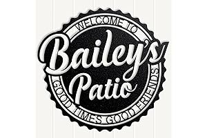 Personalized Backyard Signs: Custom Family Name Sign for Your Outdoor Oasis